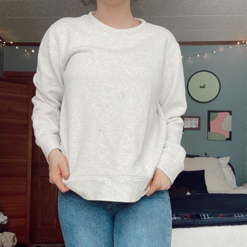 White crewneck